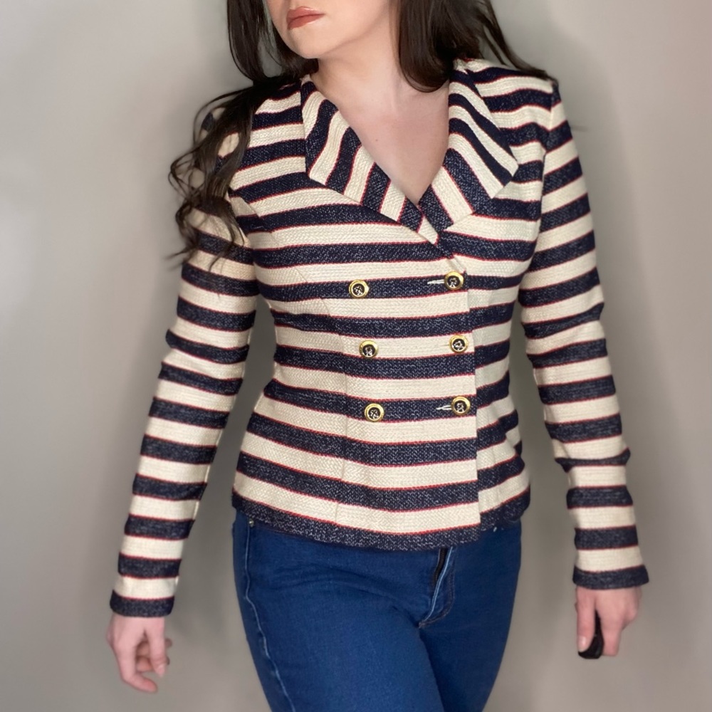 Cabi Love Carol Collection Nautical Cruise Jacket Size 2 NEW with Tags